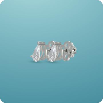 Petite Dew Drops Silver Earrings