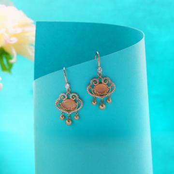 Enchanting Swirl Drops Silver Earrings