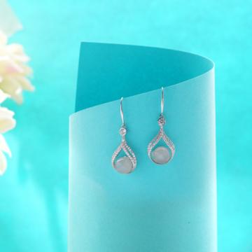 Attractive Drops Silver Earrings