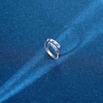 Effulgent Adjustable Silver Ring