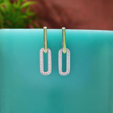 Hoop In A Loop Silver Earrings