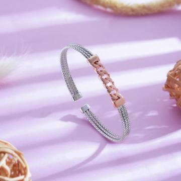 Shining Oulence Triple Layer Silver Bracelets