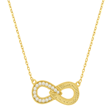 Stellar Infinity Silver Necklace