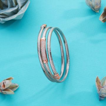 Charismatic Triple Layer Adjustable Silver Bracelet