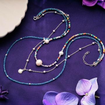 Radical Swirl Multi Layer Necklace