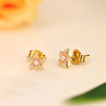 Stunning Blossom Design Silver Earrings