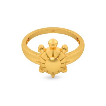 Glorious Turtle Gold Rings