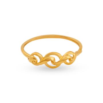 Sparkling Infinity Gold Ring