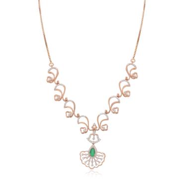 Artistic Fancy Designer Diamond Necklace - Riha Collection