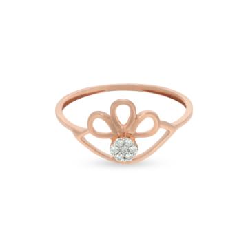 Exquisite Semi Floral Diamond Ring