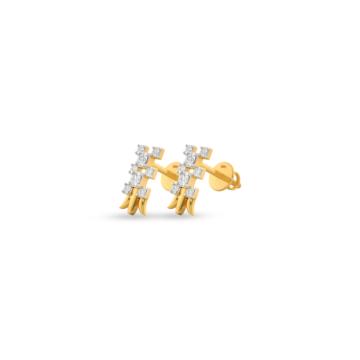 Traditional Divine Thirisoolam Diamond Earrings