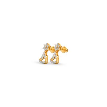 Exotic Floweret Diamond Earrings