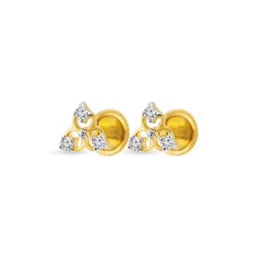 Ravishing Paisley Semi Floret Diamond Earrings