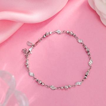 Platinum Bracelet with Mixed Elements