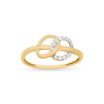 Dynamite infinity Design Diamond Ring-EF IF VVS-18kt Rose Gold-7
