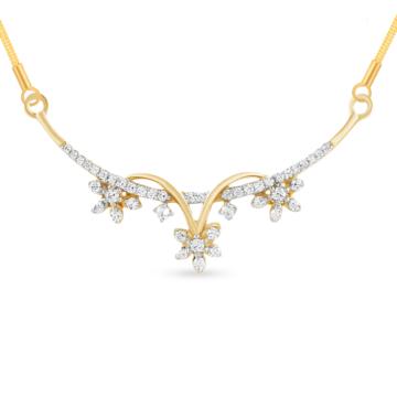 Eye Enticing Sparkling Design Diamond Pendant-EF IF VVS-18kt Rose Gold
