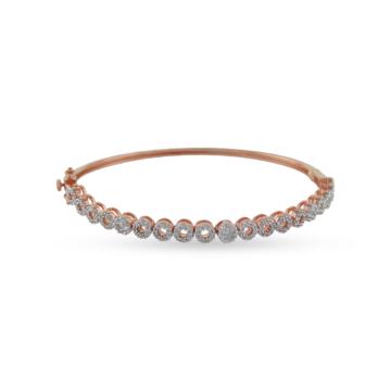 Adorable Circular Diamond Bracelets-736A000366-1-EF IF VVS-18kt Yellow Gold-45mm * 55mm-