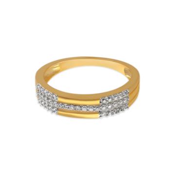 Graceful Triple Layer Diamond Ring-EF IF VVS-18kt Rose Gold-7
