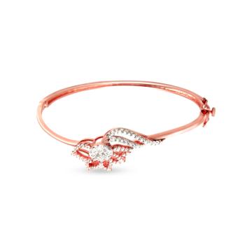 Dazzling Semi Floral Diamond Bracelets-736A000670-1-EF IF VVS-18kt Yellow Gold-45mm * 55mm-