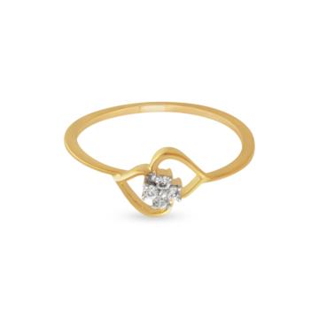 Opulent Floral Heartin Diamond Rings-EF IF VVS-18kt Rose Gold-7