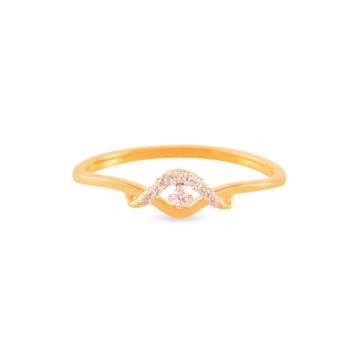 Dainty Gentle Vine Like Diamond Rings-EF IF VVS-18kt Rose Gold-7
