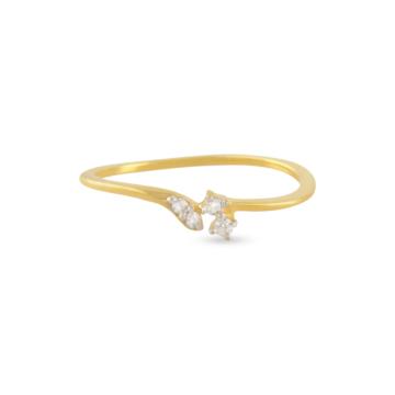 Subtle Simple Sleek Diamond Rings-EF IF VVS-18kt Rose Gold-7