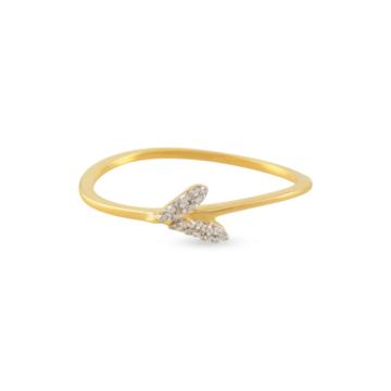 Flamboyant Leaf Pattern Diamond Rings-EF IF VVS-18kt Rose Gold-7