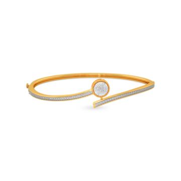 Magnificent Circular pattern Gold Bracelet-736A000988-1-EF IF VVS-18kt Yellow Gold-47mm * 57mm-