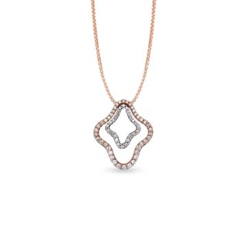 Regal Wavy Design Diamond Pendant-736A001198-1-EF IF VVS-18kt Yellow Gold-
