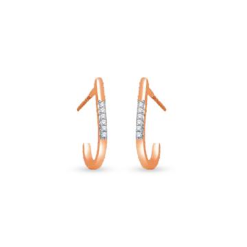 Appealing Hoop Diamond Earrings-736A001448-1-EF IF VVS-18kt Yellow Gold-