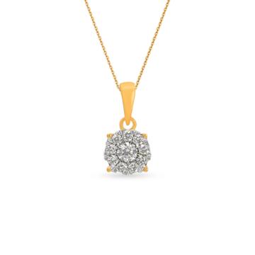 Stunning Concentric Circle Diamond Pendant