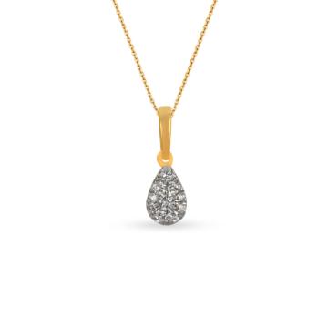 Charming Pear Drop Diamond Pendant