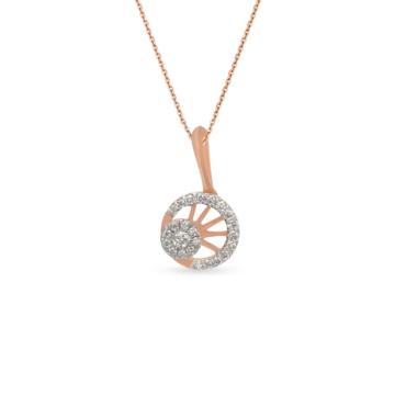 Inspired Round Diamond Pendant