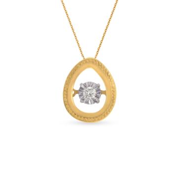 Amiable Concentric Circle Diamond Pendant
