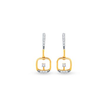 Opulent Square Drops Diamond Earrings-736A001857-1-EF IF VVS-18kt Yellow Gold-
