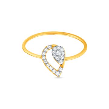 Vivid Dew Drop Diamond Rings-736A001930-1-EF IF VVS-18kt Yellow Gold-12