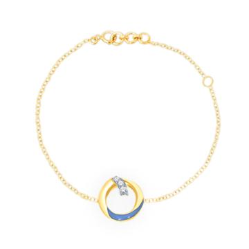 Effulgent Circular Diamond Bracelet-736A002019-1-EF IF VVS-18kt Yellow Gold-5.5-