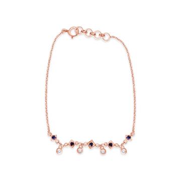Lambent Geometric Pattern Diamond Bracelet-736A002024-1-EF IF VVS-18kt Yellow Gold-5.5-