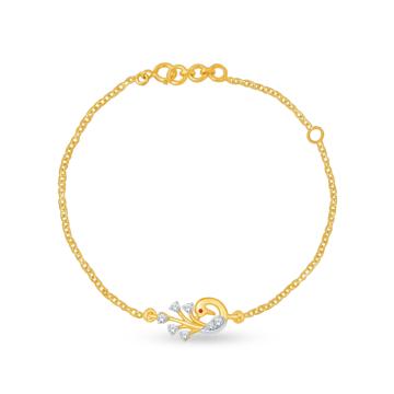 Ravishing Mayuri Diamond Bracelet-736A002029-1-EF IF VVS-18kt Yellow Gold-5.5-