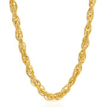 Classic Glossy Matt Finish Gold Chain