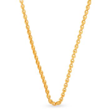 Royal Twist In Round Gold Chain