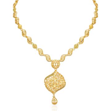 Sublime Designer Floral Gold Necklace