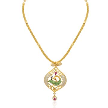 Gorgeous Mayuri Gold Necklace