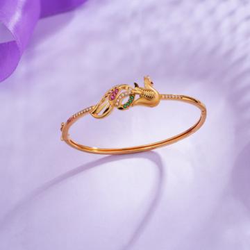 Trendy Peacock Gold Bracelets