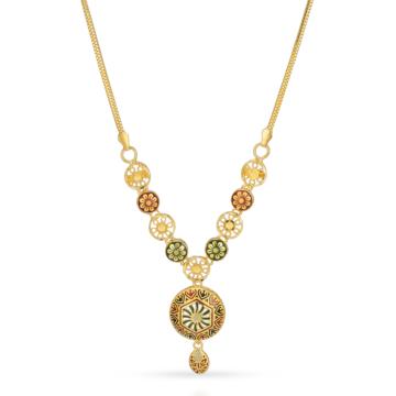 Splendid Floral Gold Necklace