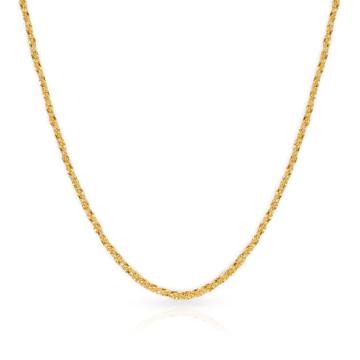 Elegant Twisted Rope Gold Chain