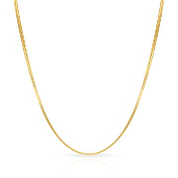 Classic Sleek Box Pattern Gold Chain