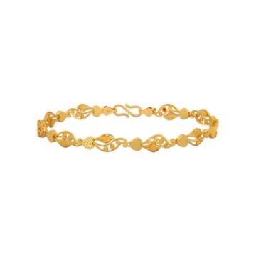 Elegant Heartin Gold Bracelet