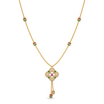 Beautiful Floral Gold Necklace