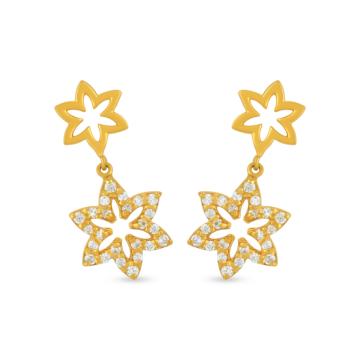 Amazing Bloomlet Gold Earrings